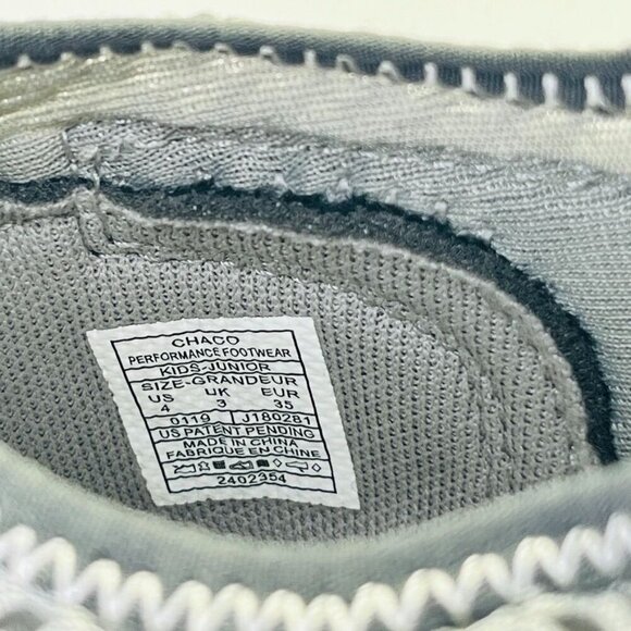 Chaco Odyssey Sandals  Kids' Size 4 Trail To Water Shoes Gray Slip On Closed Toe - Picture 11 of 11